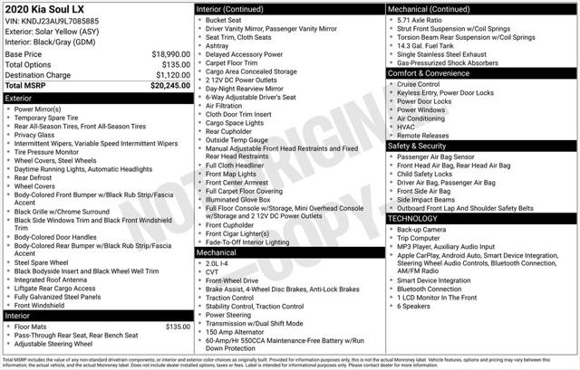 Used 2020 Kia Soul LX For Sale in Muscle Shoals, AL