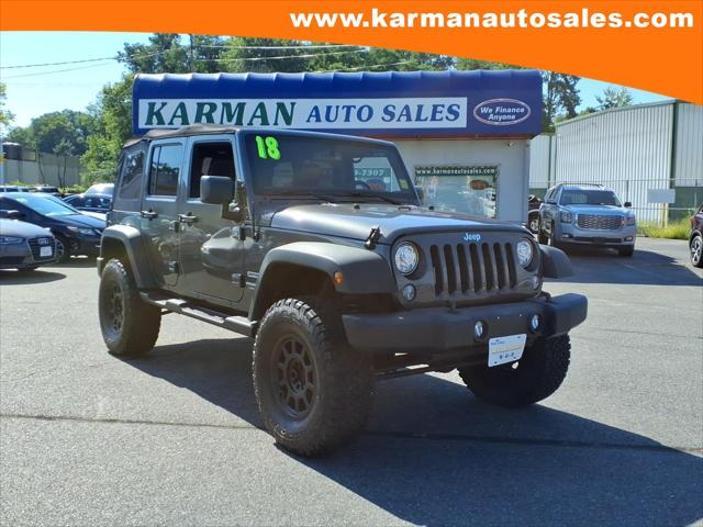 2018 Jeep Wrangler JK Unlimited Sport S 4x4 for sale in Lowell, MA