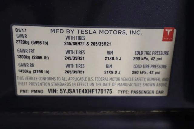 2017 Tesla Model S P100D