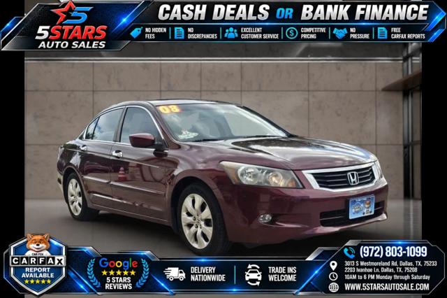 2008 Honda Accord 3.5 EX-L for sale in Dallas, TX