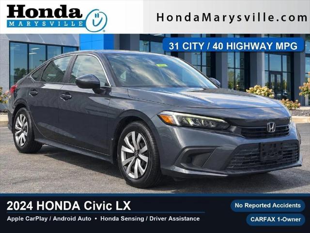 2024 Honda Civic LX for sale in Marysville, OH