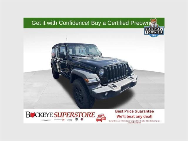 2022 Jeep Wrangler Unlimited Sport 4x4 for sale in Shelby, OH