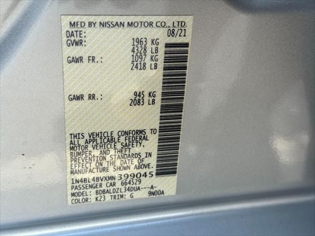 2021 Nissan Altima S FWD