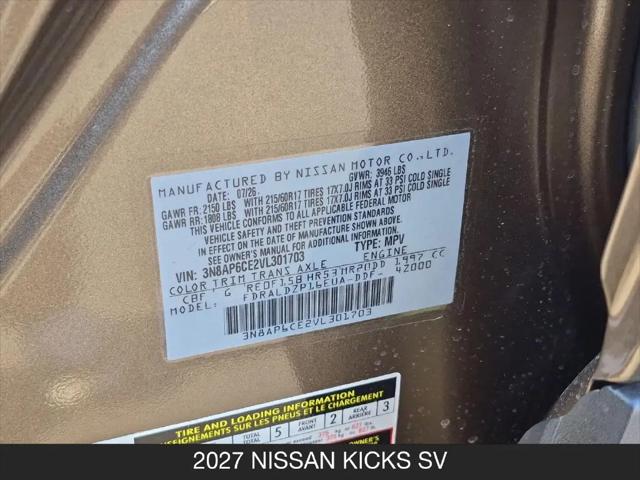 2027 Nissan Kicks SV