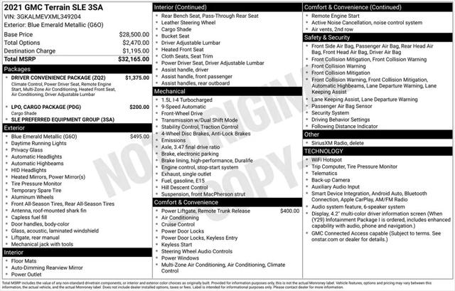 2021 GMC Terrain FWD SLE