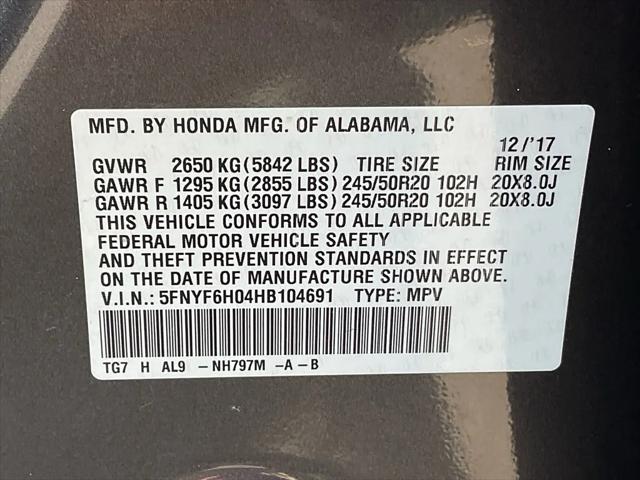 2017 Honda Pilot Elite