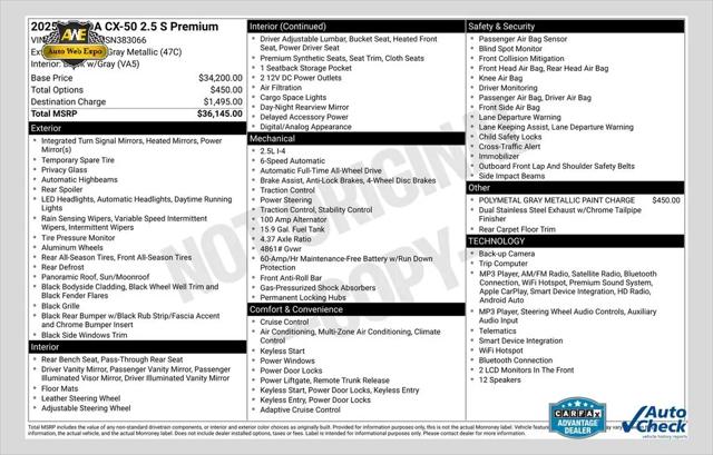 2025 Mazda CX-50 2.5 S Premium Package for sale in plano, TX