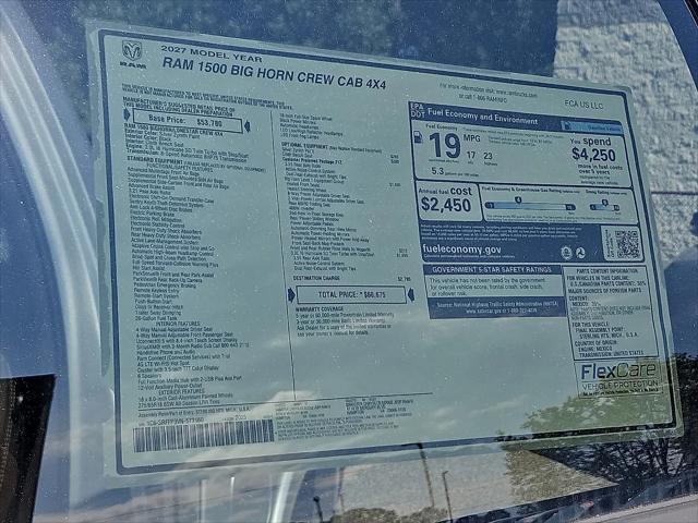 2027 Ram 1500 Big Horn