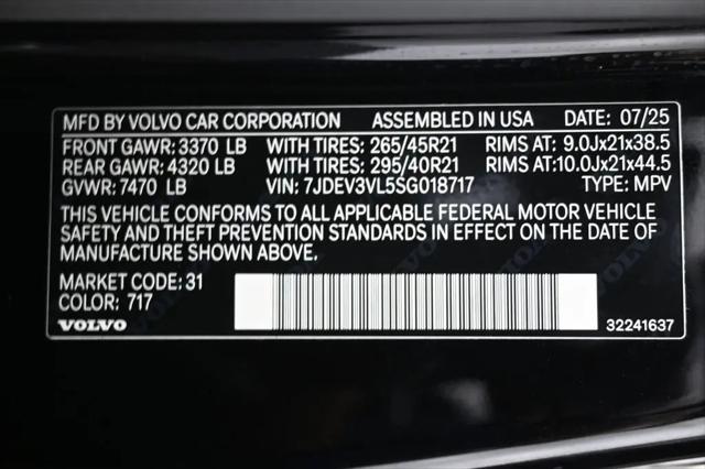 2025 Volvo X 90 Ultra, Twin Motor, Fully electric, 7 Seats