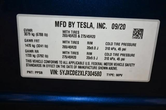 2020 Tesla Model X Long Range Plus Dual Motor All-Wheel Drive