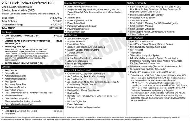 2025 Buick Enclave Preferred FWD for sale in Huntsville, AL