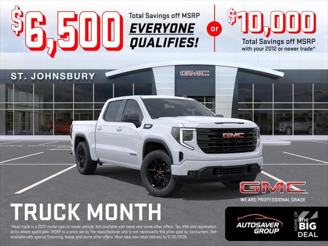 2026 GMC Sierra 1500 Crew Cab, Short Bed, Elevation, 4WD for sale in Saint Johnsbury, VT