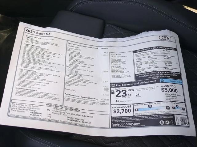2026 Audi S5 Premium Plus TFSI quattro S tronic