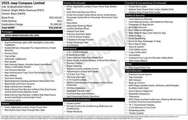 2025 Jeep Compass Limited 4x4