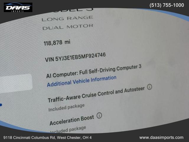 2021 Tesla Model 3 Long Range Dual Motor All-Wheel Drive