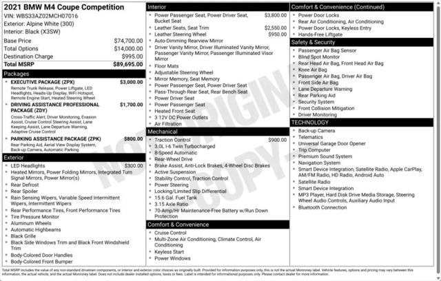 2021 BMW M4 Competition