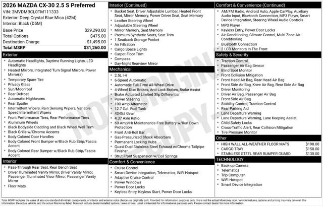 2026 Mazda CX-30 2.5 S Preferred