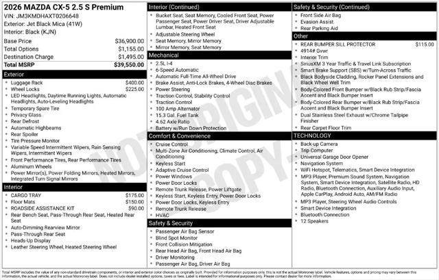 2026 Mazda CX-5 2.5 S Premium