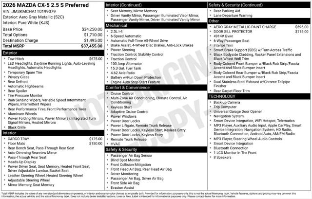 2026 Mazda CX-5 2.5 S Preferred