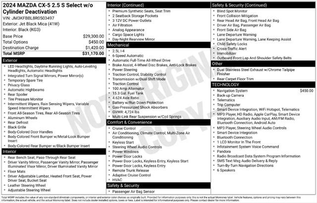 2024 Mazda CX-5 2.5 S Select