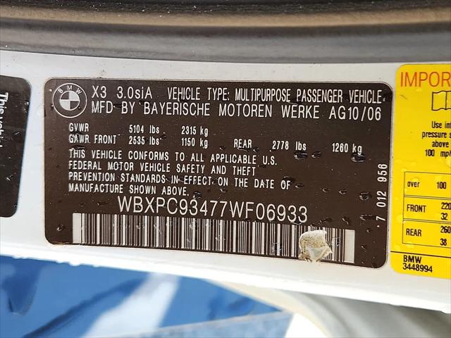 2007 BMW X3 3.0si