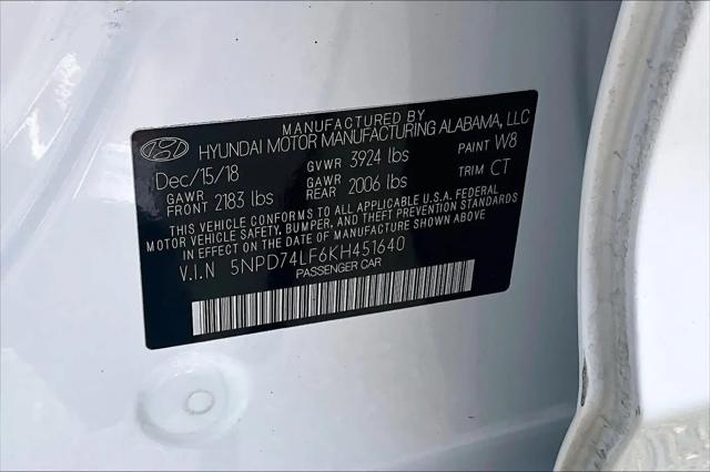 2019 Hyundai Elantra SE