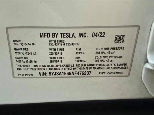 2022 Tesla Model S Plaid Tri Motor All-Wheel Drive