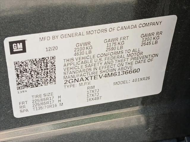 2021 Chevrolet Equinox AWD 2FL