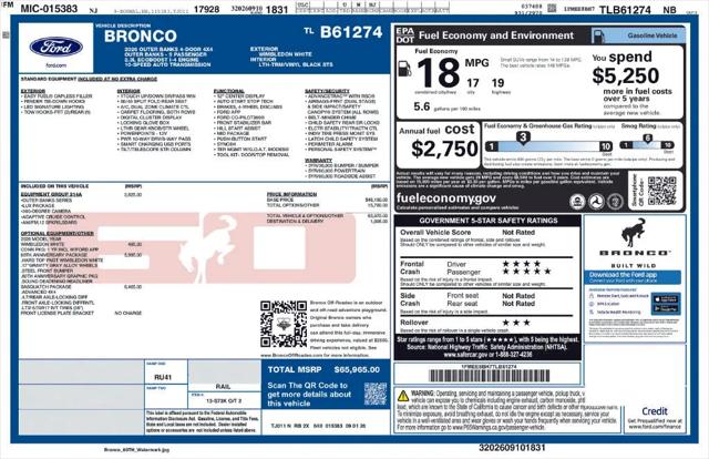 2026 Ford Bronco Outer Banks