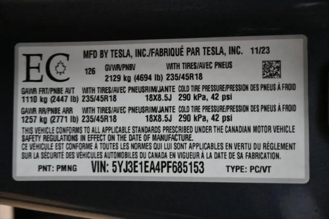 2023 Tesla Model 3 Rear-Wheel Drive