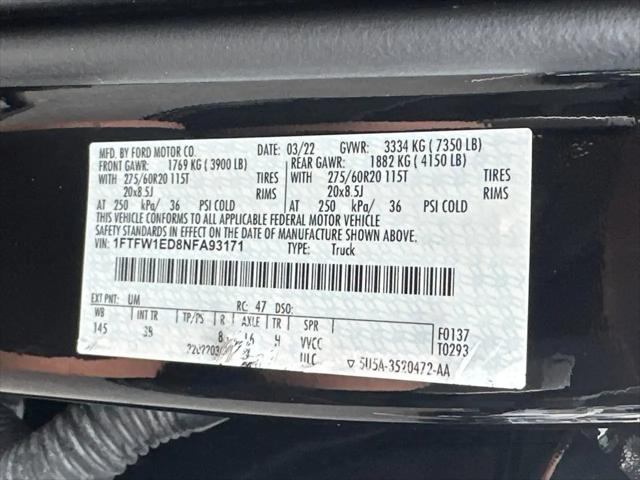 2022 Ford F-150 Platinum