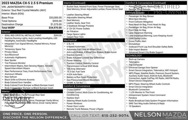 2023 Mazda CX-5 2.5 S Premium