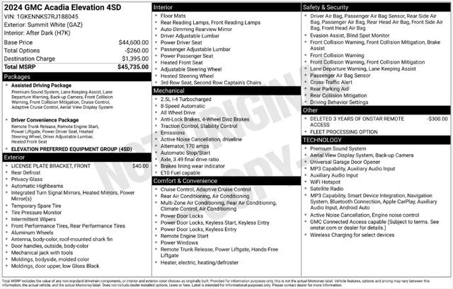 2024 GMC Acadia AWD Elevation