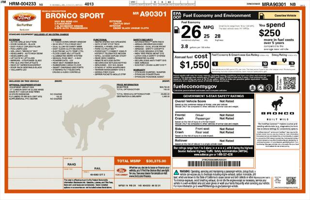 2021 Ford Bronco Sport Big Bend for sale in Cincinnati, OH