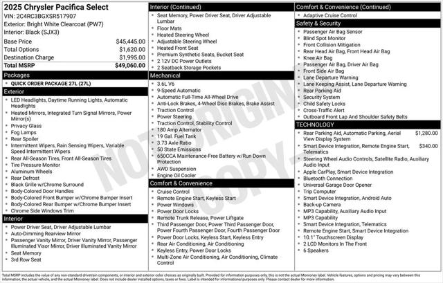 2025 Chrysler Pacifica Select