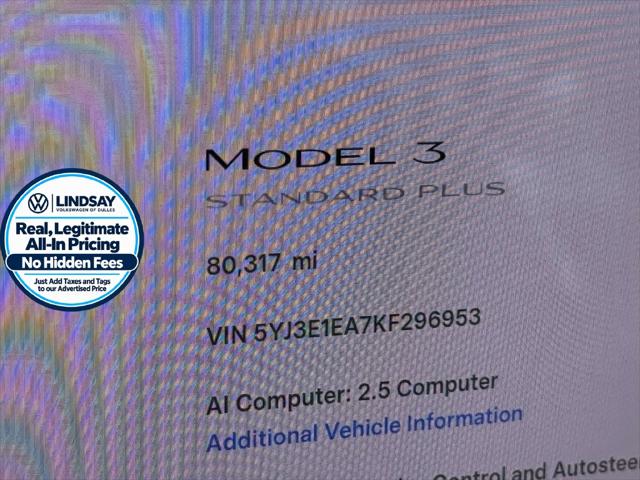 2019 Tesla Model 3 Standard Range Plus
