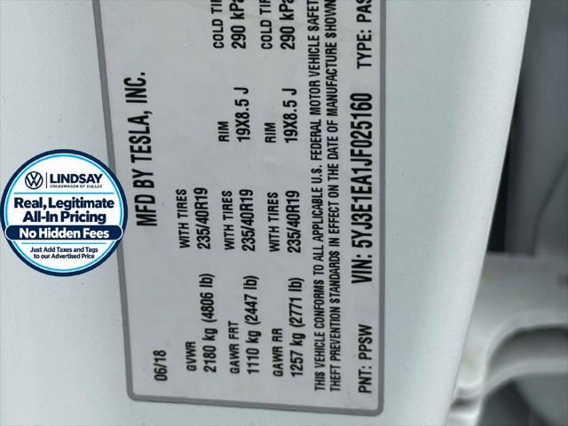 2018 Tesla Model 3 Long Range