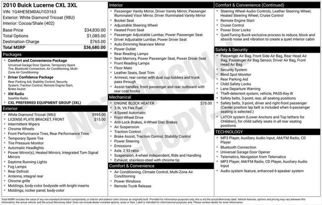 2010 Buick Lucerne CXL-3 for sale in Fargo, ND