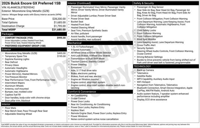 2026 Buick Encore GX Preferred AWD