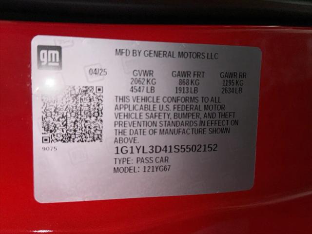 2025 Chevrolet Corvette E-Ray RWD Convertible 2LZ