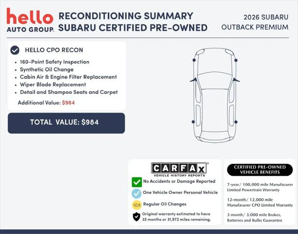 2026 Subaru Outback Premium