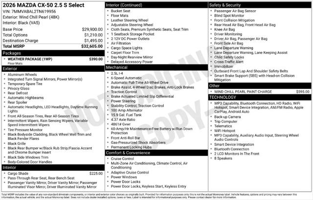 2026 Mazda CX-50 2.5 S Select
