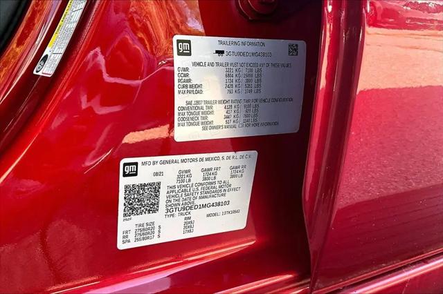 2021 GMC Sierra 1500 4WD Crew Cab Short Box SLT
