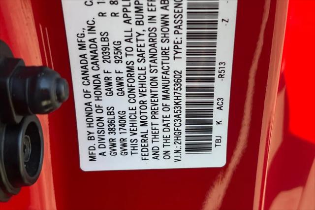 2019 Honda Civic Si