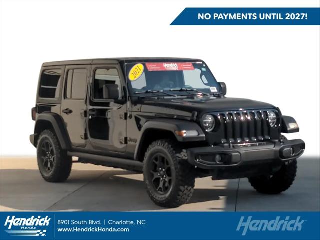 2021 Jeep Wrangler Unlimited Willys for sale in Charlotte, NC