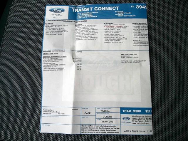 2019 Ford Transit Connect XL