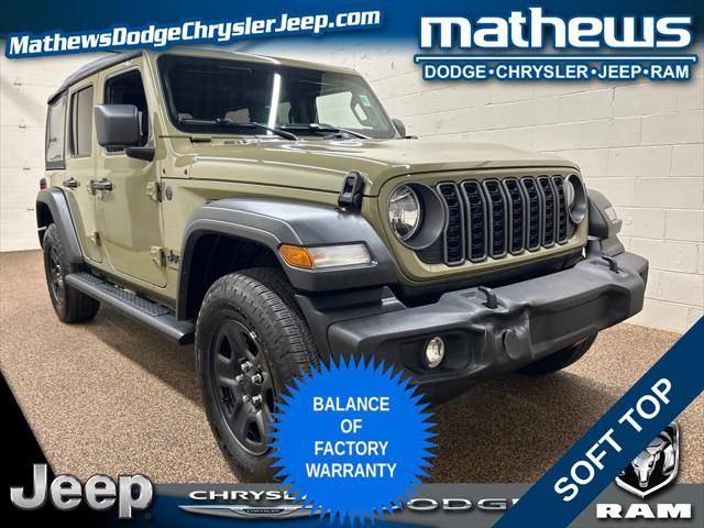 2026 Jeep Wrangler 4-Door Sport for sale near Marion, OH