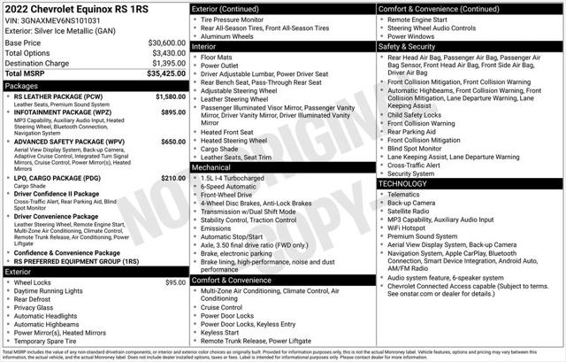 2022 Chevrolet Equinox FWD RS