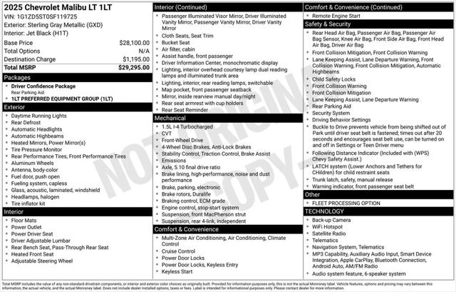 2025 Chevrolet Malibu FWD 1LT 2025 Chevrolet Malibu FWD 1LT