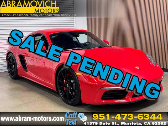 2017 Porsche 718 Cayman S for sale in Murrieta, CA